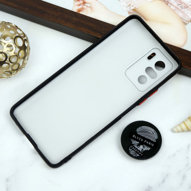 قاب PC محافظ لنز دار طرح Blvck + پاپ سوکت Xiaomi Poco F3