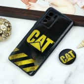 قاب PC محافظ لنز دار طرح Cat + پاپ سوکت Xiaomi Poco F3