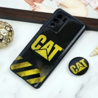 قاب PC محافظ لنز دار طرح Cat + پاپ سوکت Xiaomi Poco F3