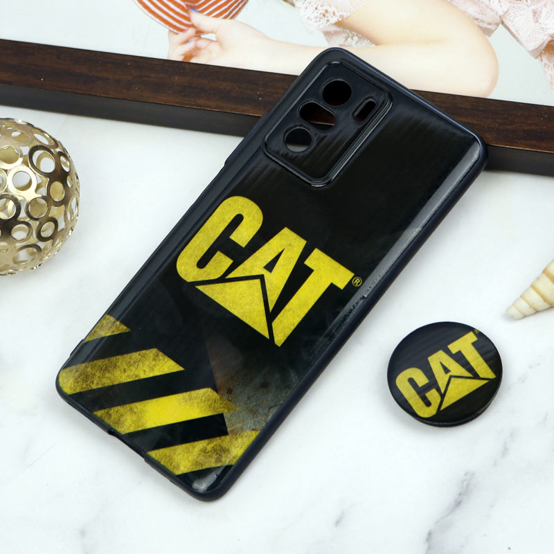 قاب PC محافظ لنز دار طرح Cat + پاپ سوکت Xiaomi Poco F3