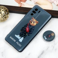 قاب PC محافظ لنز دار طرح Baron + پاپ سوکت Xiaomi Poco F3