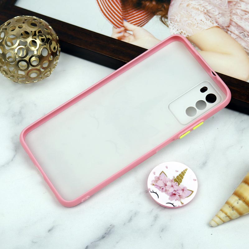 قاب PC محافظ لنز دار طرح یونیکورن + پاپ سوکت Xiaomi Poco M3