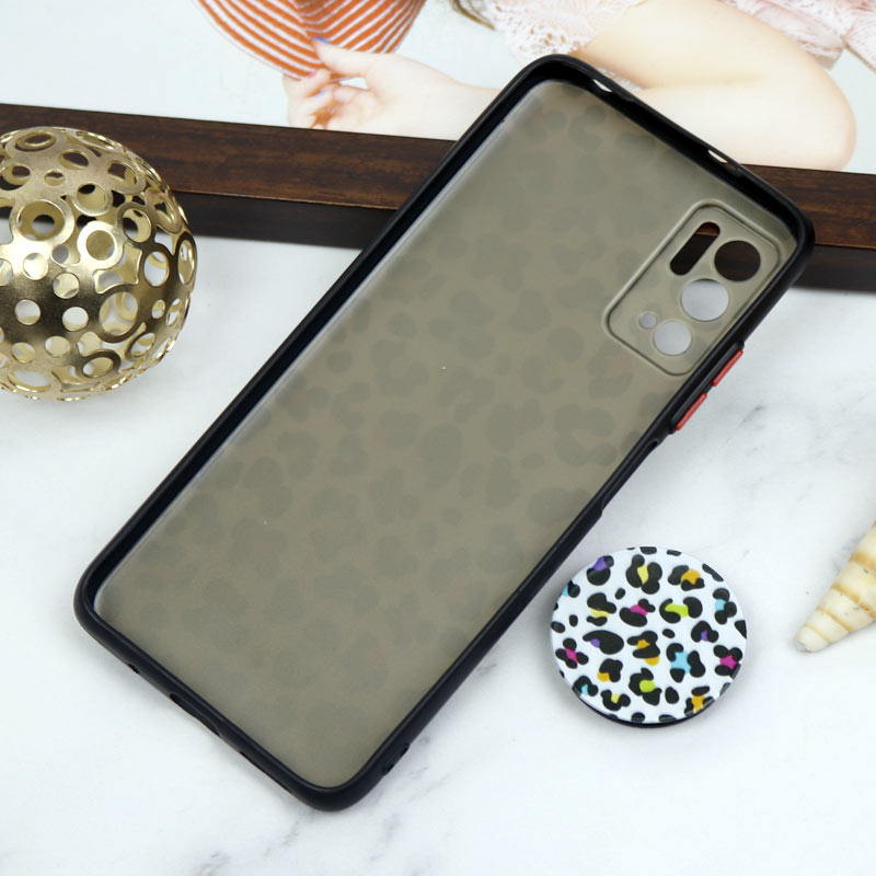 قاب PC محافظ لنز دار طرح پلنگی + پاپ سوکت Xiaomi Poco M3 Pro