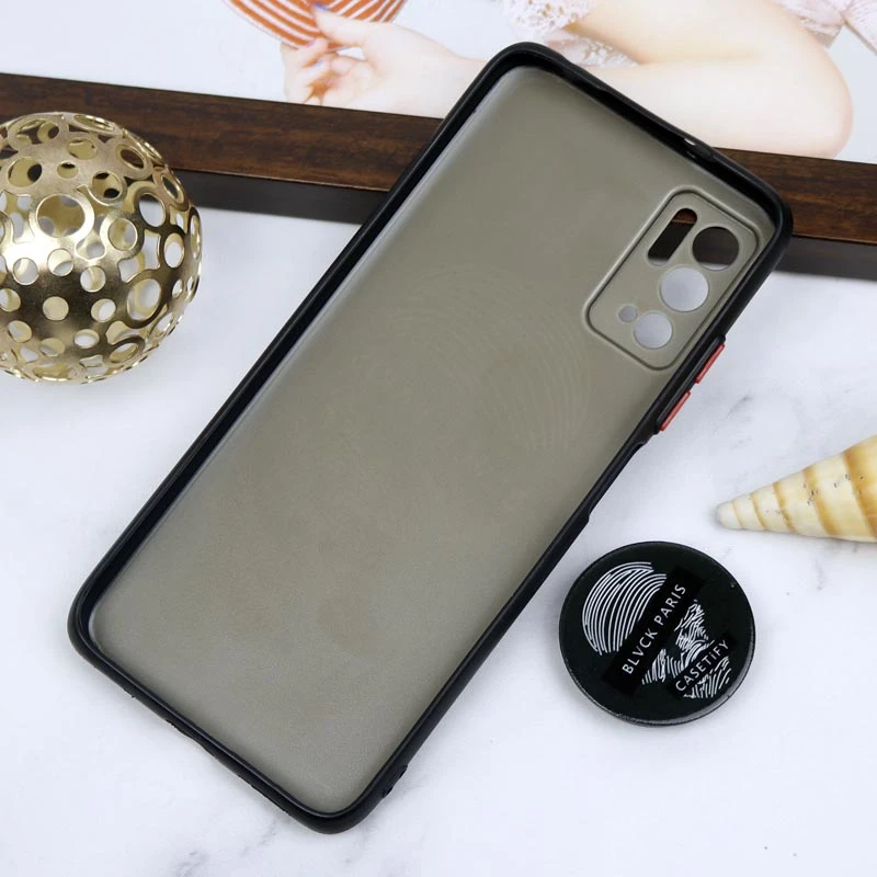 قاب PC محافظ لنز دار طرح Blvck + پاپ سوکت Xiaomi Poco M3 Pro