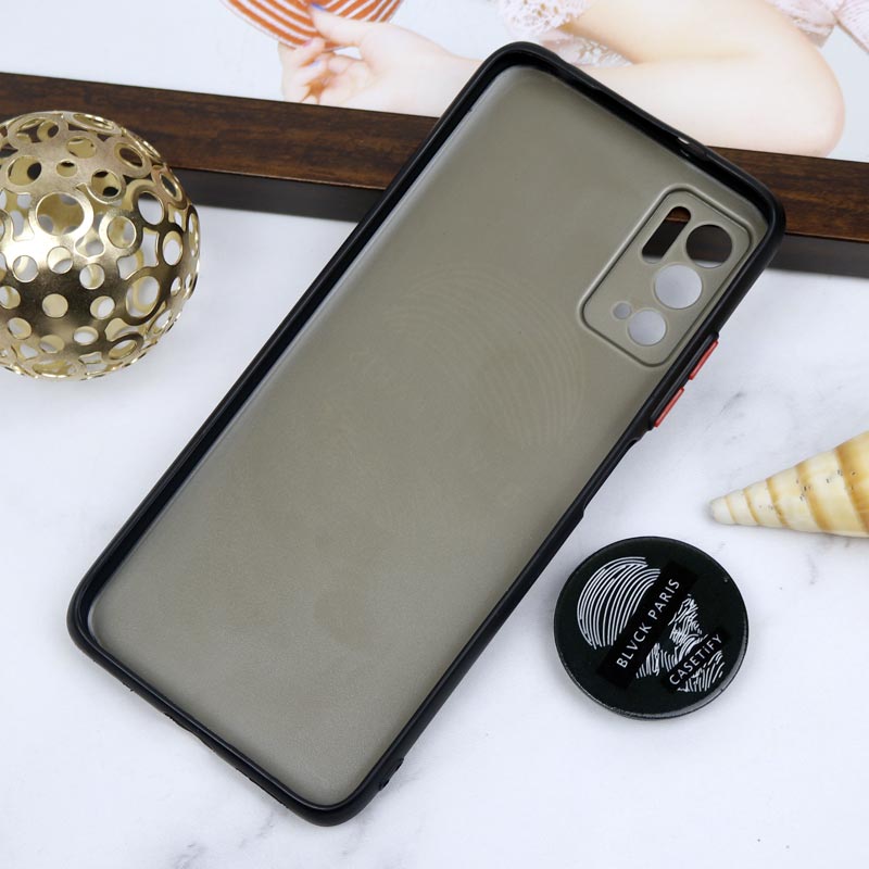 قاب PC محافظ لنز دار طرح Blvck + پاپ سوکت Xiaomi Poco M3 Pro