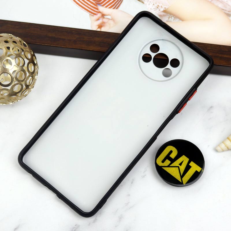 قاب PC محافظ لنز دار طرح Cat + پاپ سوکت Xiaomi Poco X3