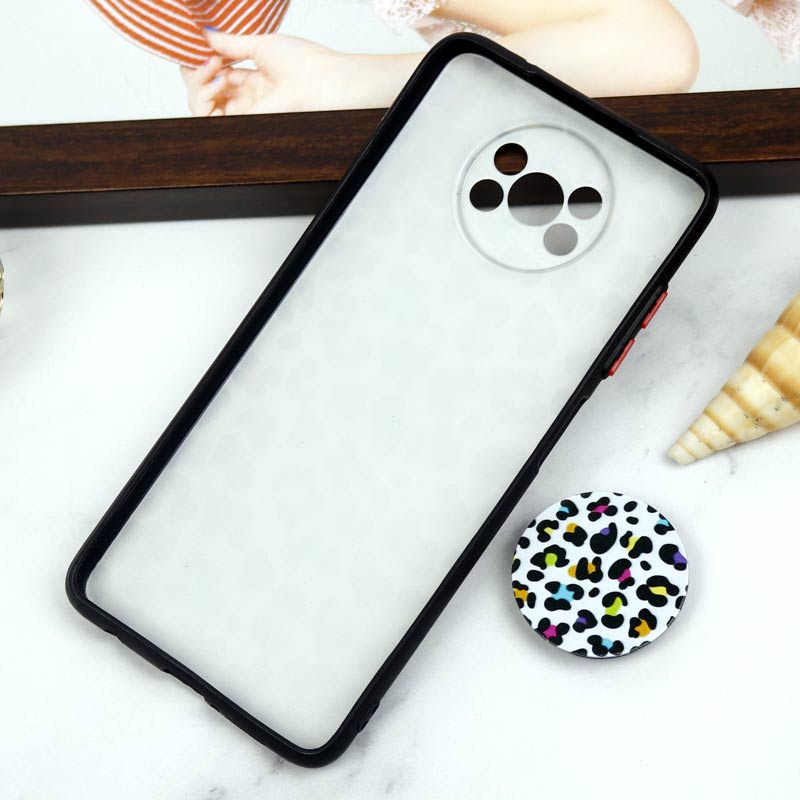 قاب PC محافظ لنز دار طرح پلنگی + پاپ سوکت Xiaomi Poco X3