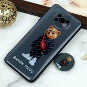 قاب PC محافظ لنز دار طرح Baron + پاپ سوکت Xiaomi Poco X3