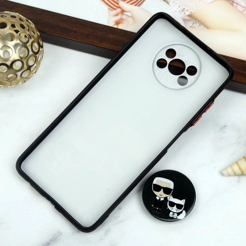 قاب PC محافظ لنز دار طرح Boss Cat + پاپ سوکت Xiaomi Poco X3