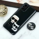 قاب PC محافظ لنز دار طرح Boss Cat + پاپ سوکت Xiaomi Redmi Note 10 / Note 10s