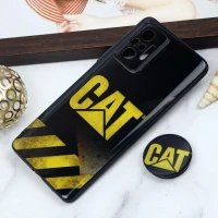 قاب PC محافظ لنز دار طرح Cat + پاپ سوکت Xiaomi Redmi Note 10 Pro