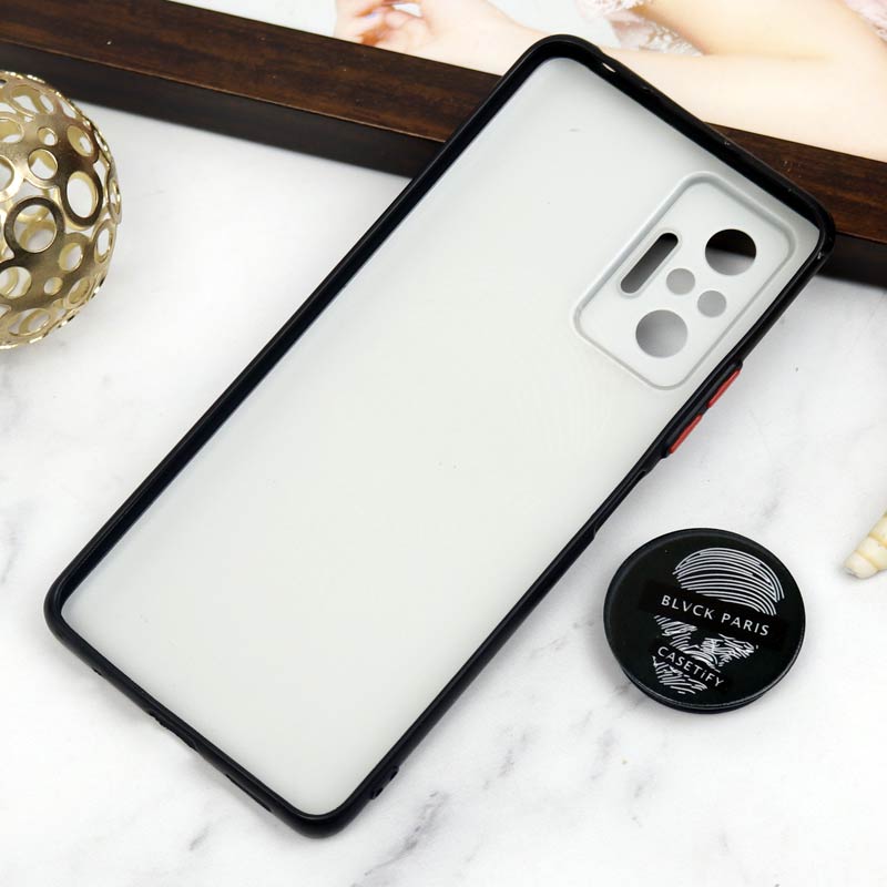 قاب PC محافظ لنز دار طرح Blvck + پاپ سوکت Xiaomi Redmi Note 10 Pro