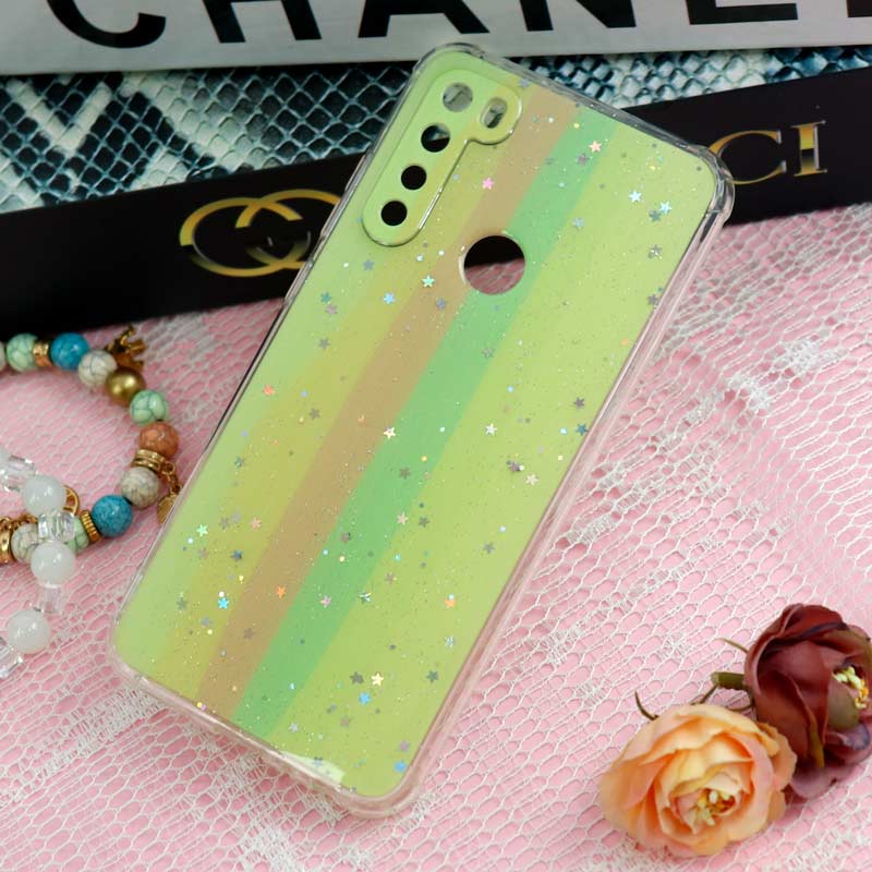 قاب محافظ لنزدار رنگین کمانی ستاره ای Xiaomi Redmi Note 8