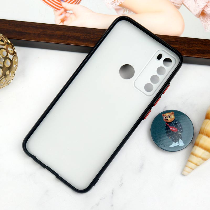 قاب PC محافظ لنز دار طرح Baron + پاپ سوکت Xiaomi Redmi Note 8
