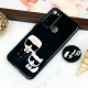 قاب PC محافظ لنز دار طرح Boss Cat + پاپ سوکت Xiaomi Redmi Note 8