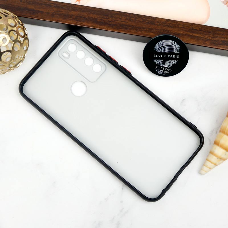 قاب PC محافظ لنز دار طرح Blvck + پاپ سوکت Xiaomi Redmi Note 8
