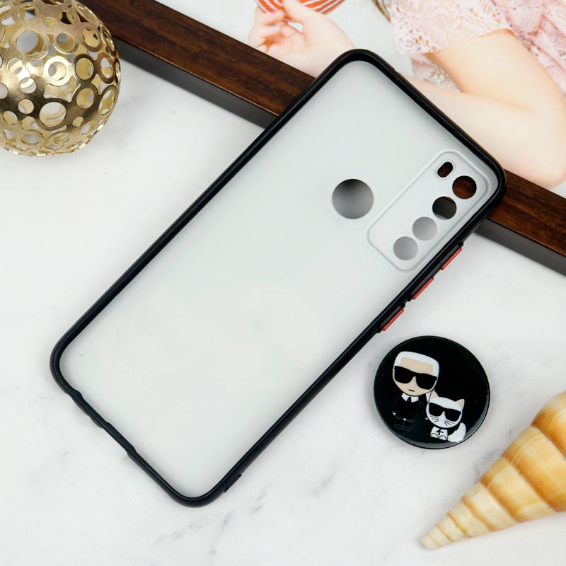 قاب PC محافظ لنز دار طرح Boss Cat + پاپ سوکت Xiaomi Redmi Note 8