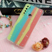 قاب محافظ لنزدار رنگین کمانی ستاره ای Xiaomi Redmi Note 8