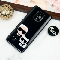 قاب PC محافظ لنز دار طرح Boss Cat + پاپ سوکت Xiaomi Redmi Note 9s / Note 9 Pro