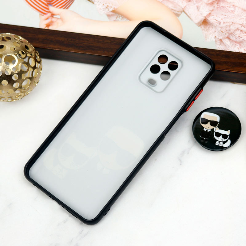 قاب PC محافظ لنز دار طرح Boss Cat + پاپ سوکت Xiaomi Redmi Note 9s / Note 9 Pro