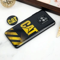 قاب PC محافظ لنز دار طرح CAT + پاپ سوکت Xiaomi Redmi Note 9s / Note 9 Pro