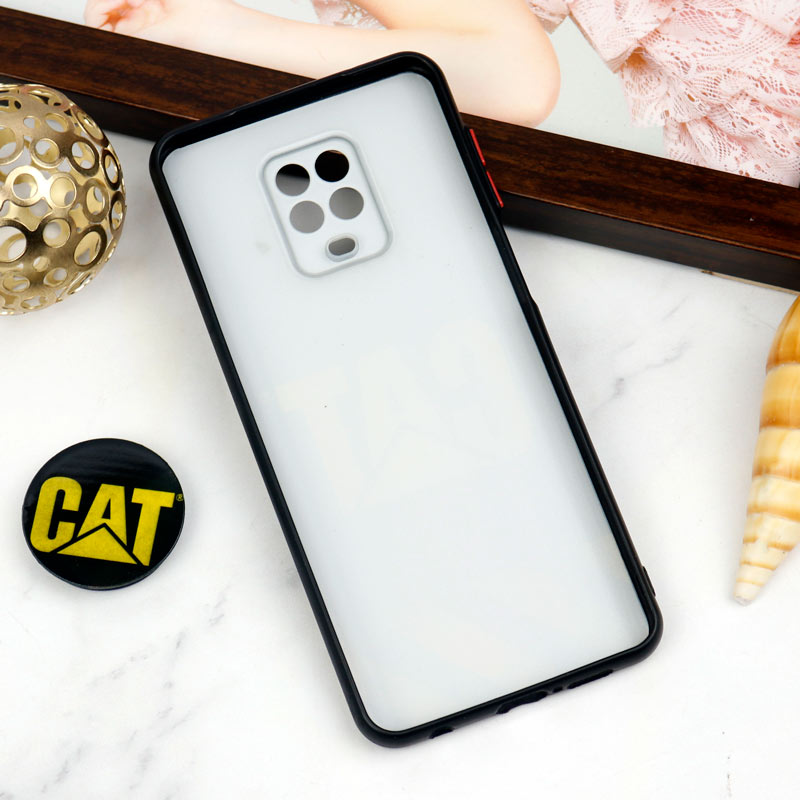 قاب PC محافظ لنز دار طرح CAT + پاپ سوکت Xiaomi Redmi Note 9s / Note 9 Pro