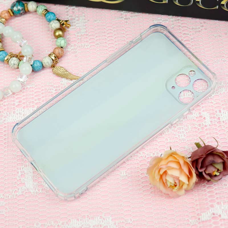 قاب آیفون iPhone 11 Pro Max طرح رنگین کمانی ستاره ای محافظ لنزدار