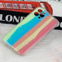 قاب محافظ لنزدار رنگین کمانی ستاره ای iPhone 12 Pro