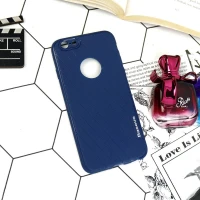 قاب ژله ای بیسوس راه راه iPhone 6/6s سرمه ای