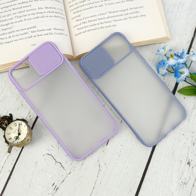 قاب PC مات محافظ لنز دار کشویی iPhone 6/6s