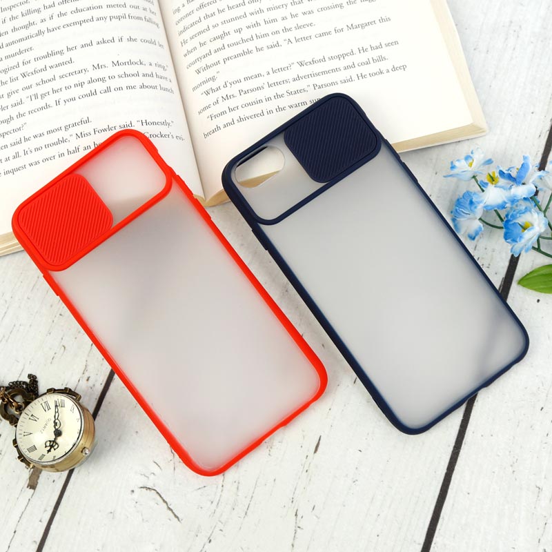 قاب PC مات محافظ لنز دار کشویی iPhone 6/6s