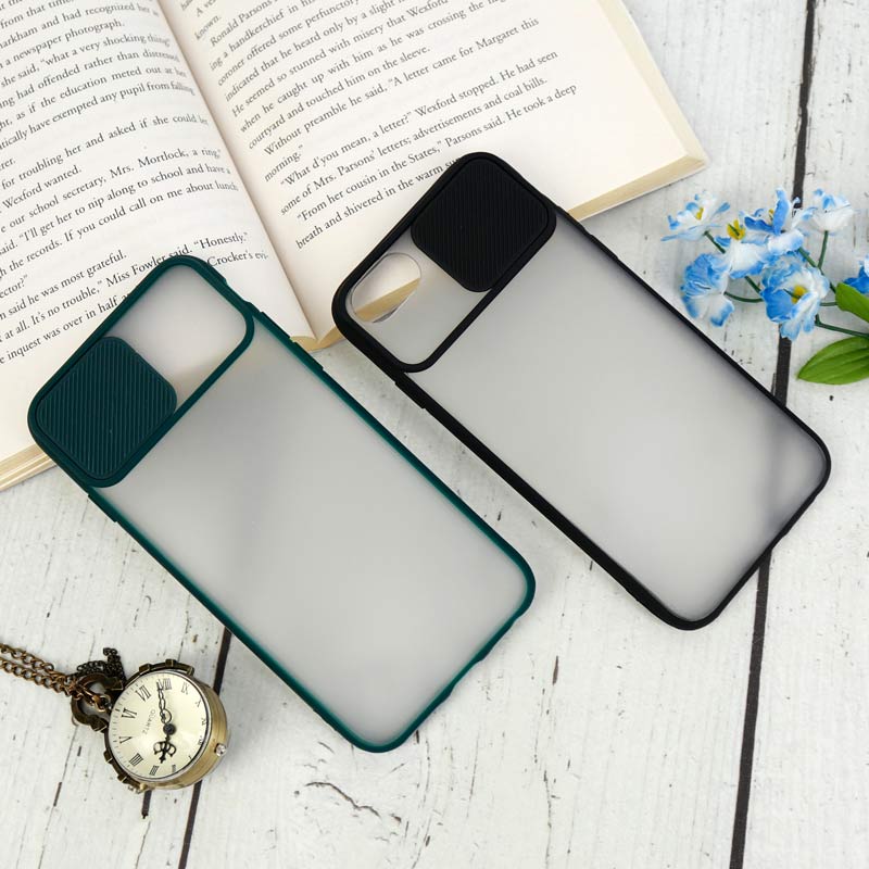 قاب PC مات محافظ لنز دار کشویی iPhone 6/6s