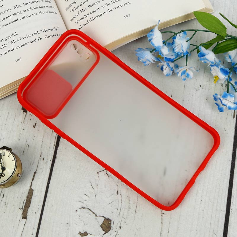 قاب PC مات محافظ لنز دار کشویی iPhone XS Max