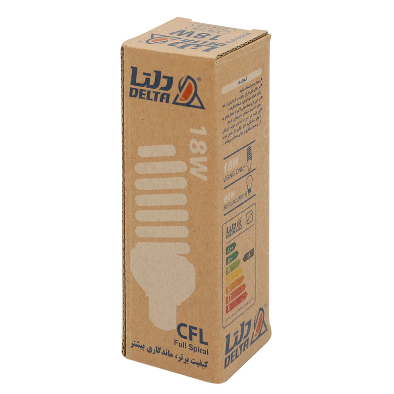 لامپ کم مصرف دلتا Delta Full Spiral E14 18W