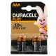 باتری چهارتایی نیم قلمی Duracell Plus LR03/MN2400 1.5V AAA