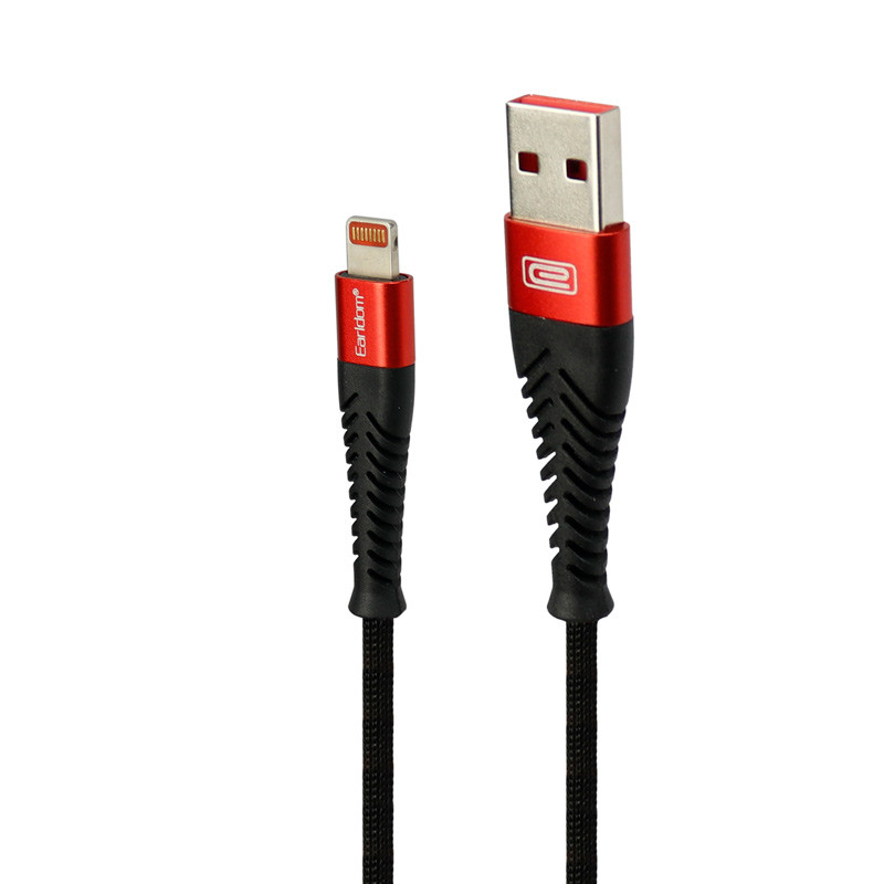 کابل آیفونی فست شارژ Earldom EC-061I 2.4A 1m