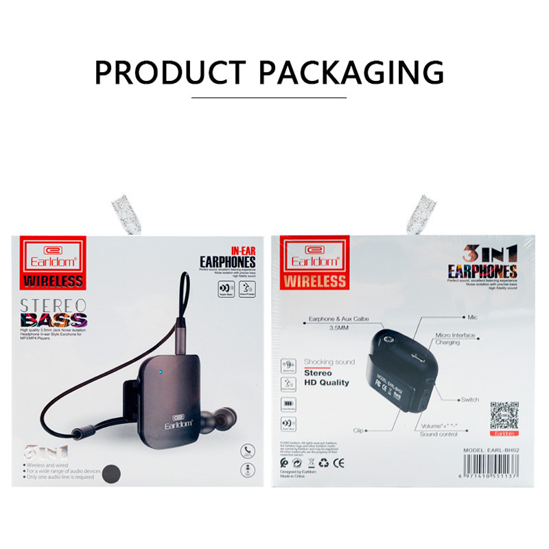 هندزفری بلوتوث Earldom ET-BH02 3-In-1