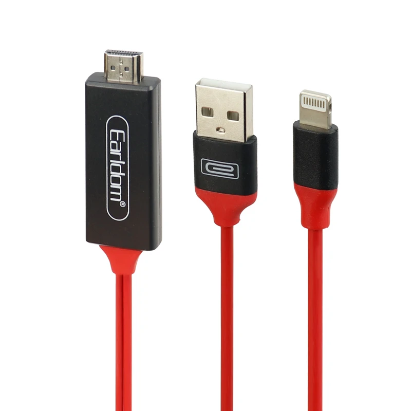 کابل تبدیل Lightning به HDMI ارلدام ET-W5 طول 2 متر