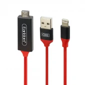 کابل تبدیل Lightning به HDMI ارلدام ET-W5 طول 2 متر