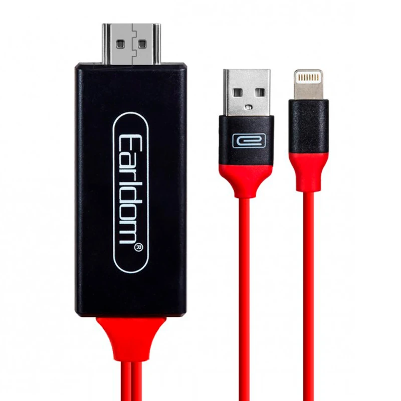 کابل تبدیل Lightning به HDMI ارلدام ET-W5 طول 2 متر
