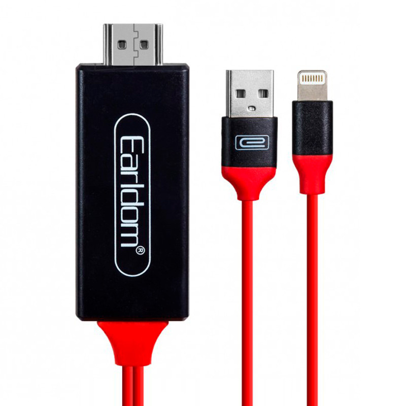 کابل تبدیل Earldom ET-W5 Lightning to HDMI 2m