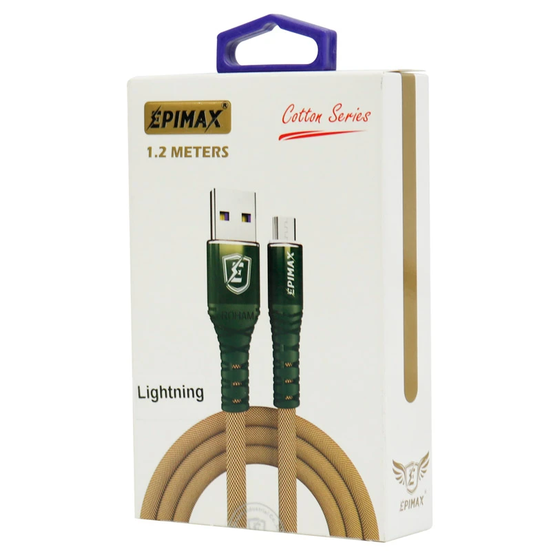 کابل آیفونی فست شارژ Epimax EC-03 5A 1.2m