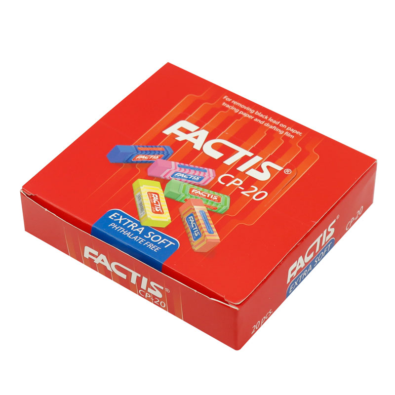 پاک کن رنگی فکتیس Factis CP-20 بسته 20 عددی