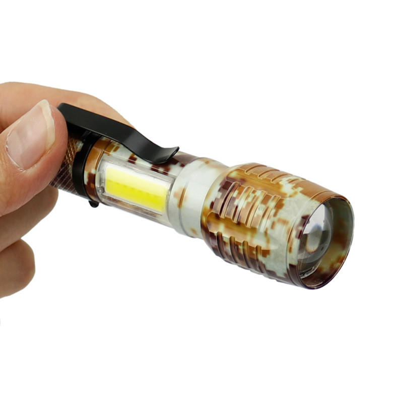 چراغ قوه پلیسی Flashlight CoB+XPE LED چریکی