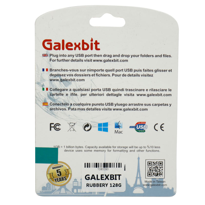فلش 128 گیگ گلکس بیت Galexbit Rubbery USB3.0