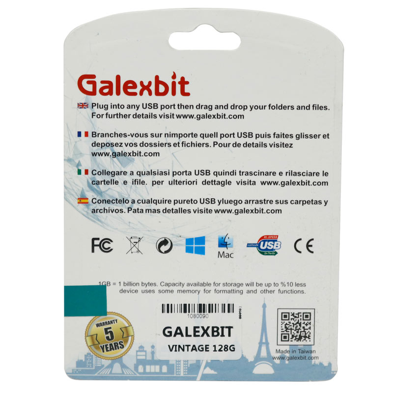 فلش 128 گیگ گلکس بیت Galexbit Vintage USB3.0