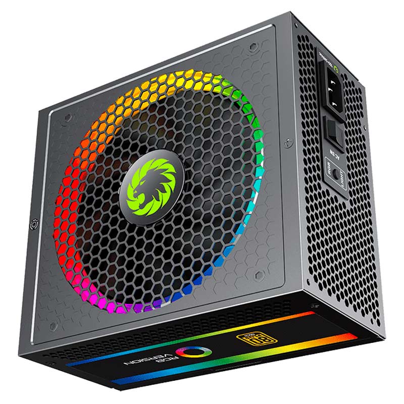 پاور ماژولار 750 وات گیم مکس GameMax RGB750 Rainbow Gold