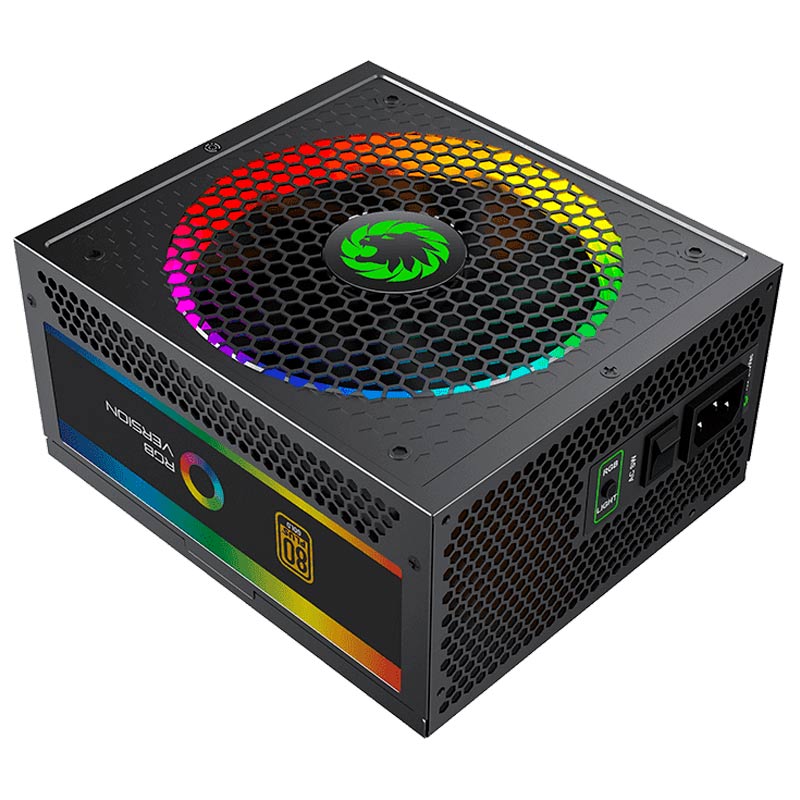 پاور ماژولار 750 وات گیم مکس GameMax RGB750 Rainbow Gold