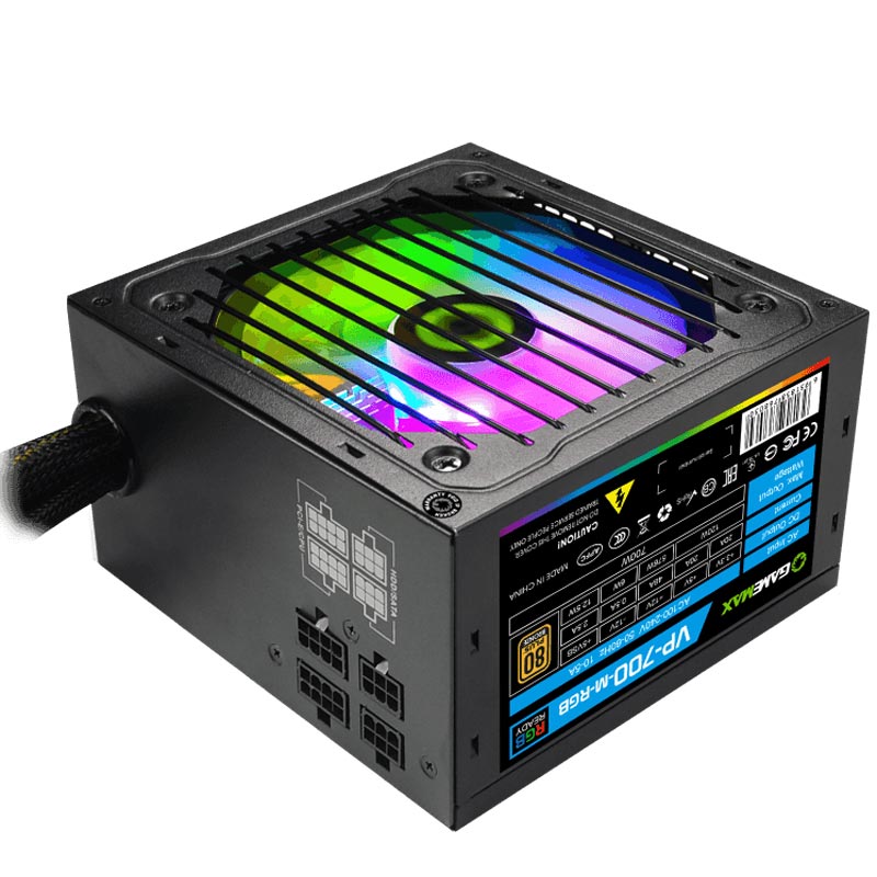 پاور نیمه ماژولار 700 وات گیم مکس GameMax VP-700-RGB-M Bronze
