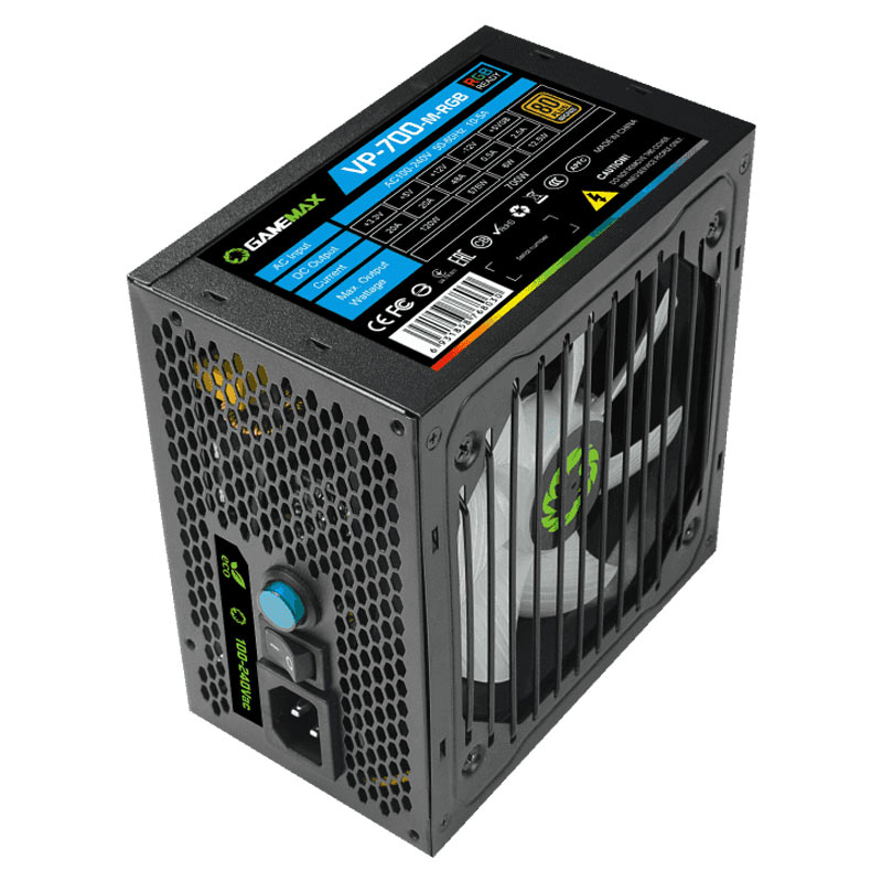 پاور نیمه ماژولار 700 وات گیم مکس GameMax VP-700-RGB-M Bronze